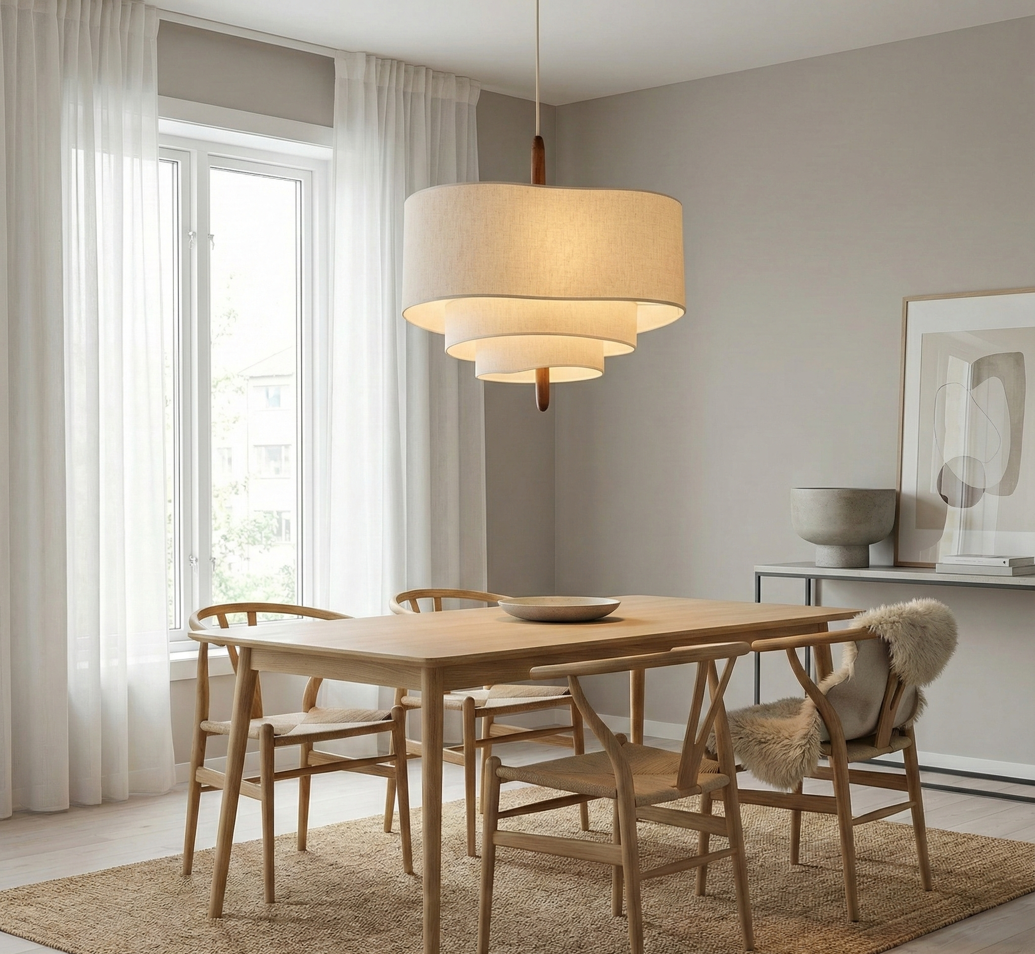 Japansk Stil Wabi Sabi Loftslysekrone