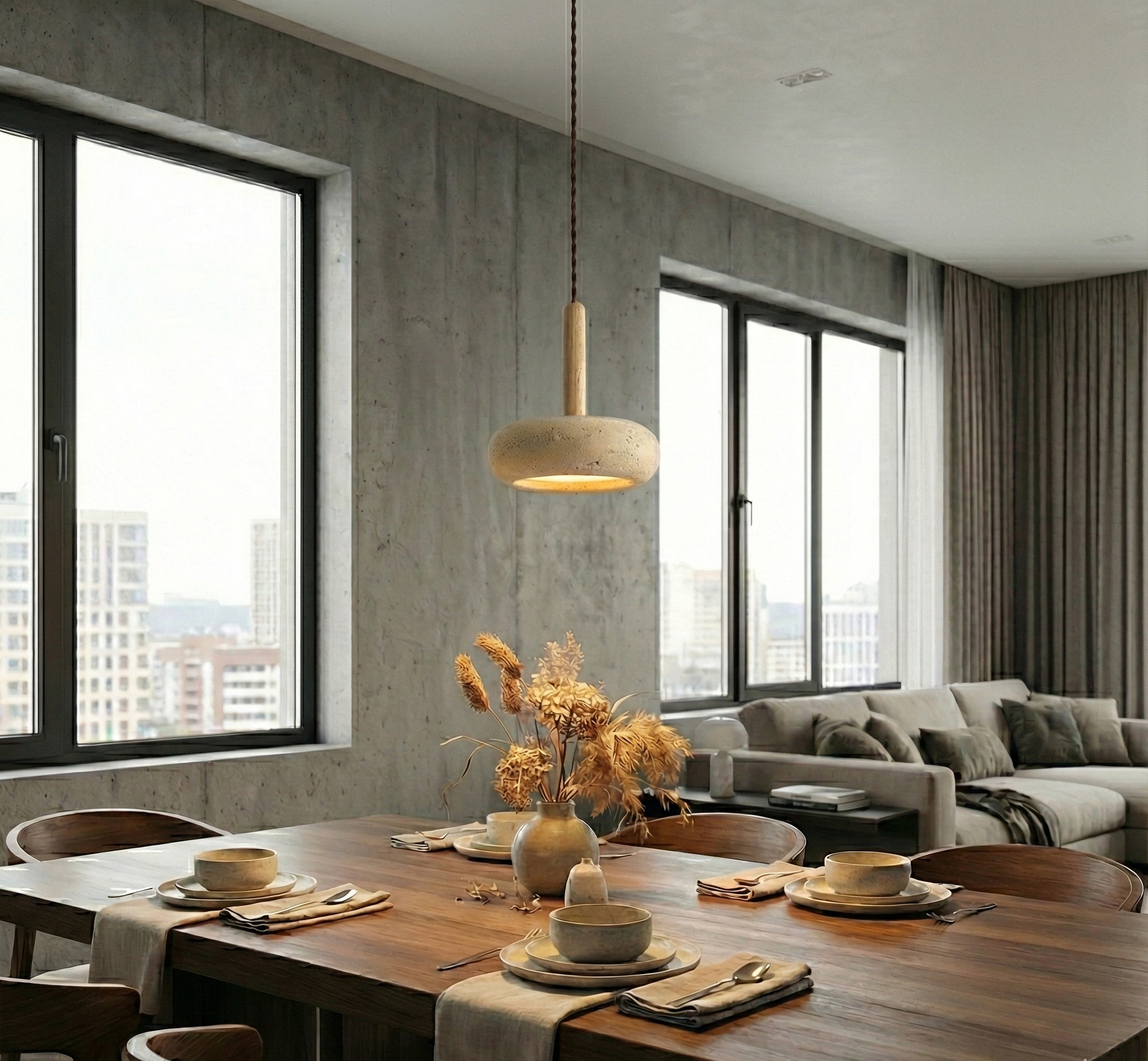 Wabi Sabi Japanese Pendant Light